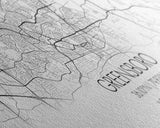 Panoramic Greensboro City Map, North Carolina Art, Map Print, Minimalist Wall Art, Canvas Art, Housewarming Gift, Street Map, Closing Gift