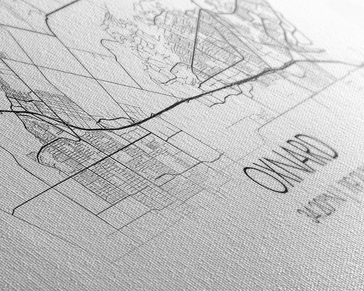 Panoramic Oxnard City Map, California Art, Map Print, Minimalist Wall Art, Canvas Art, Housewarming Gift, Street Map Art, Closing Gift