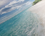 Tranquil Crystal Clear Ocean Water and Sky Landscape Photography, Stunning Framed Canvas Print for Beach Themed Wall Art Lovers