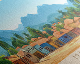 Maroua, Cameroon Panoramic Travel Poster Canvas Print, Maroua, Cameroon Painting, Cameroon Art, Maroua Panoramic Travel Art, Travel Painting