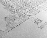 Panoramic Mesa City Map, Florida Art, Map Print, Minimalist Wall Art, Canvas Art, Housewarming Gift, Street Map Art, Closing Gift