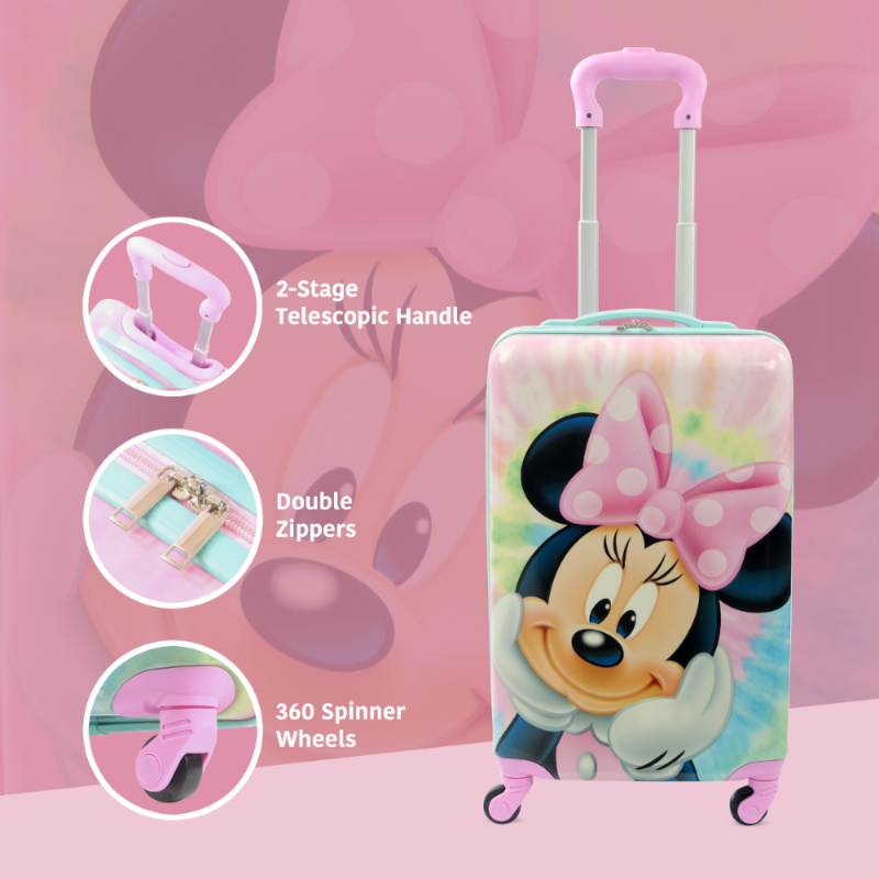 Disney Minnie Mouse Kids 21" Carry-On Spinner Luggage