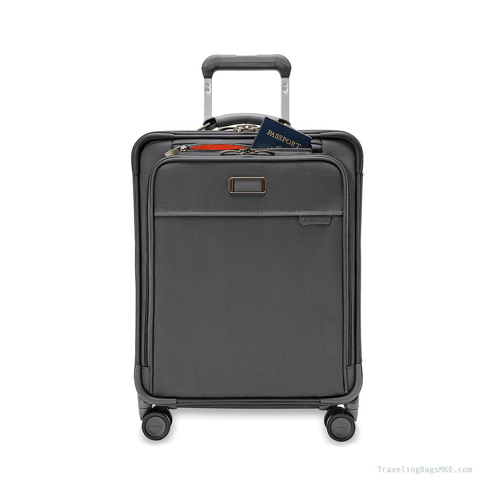 Baseline Collection Global/International Carry-On Spinner by Briggs & Riley (BLU121CXSPW)