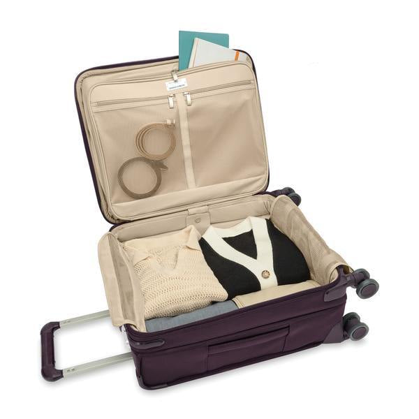 Special Edition Plum 2025 Baseline Collection Global/International Carry-On Spinner by Briggs & Riley BLU121CXSPW-64