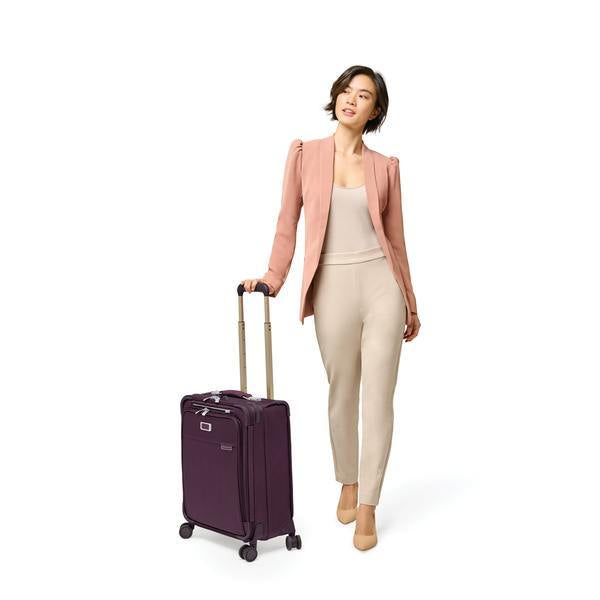 Special Edition Plum 2025 Baseline Collection Global/International Carry-On Spinner by Briggs & Riley BLU121CXSPW-64