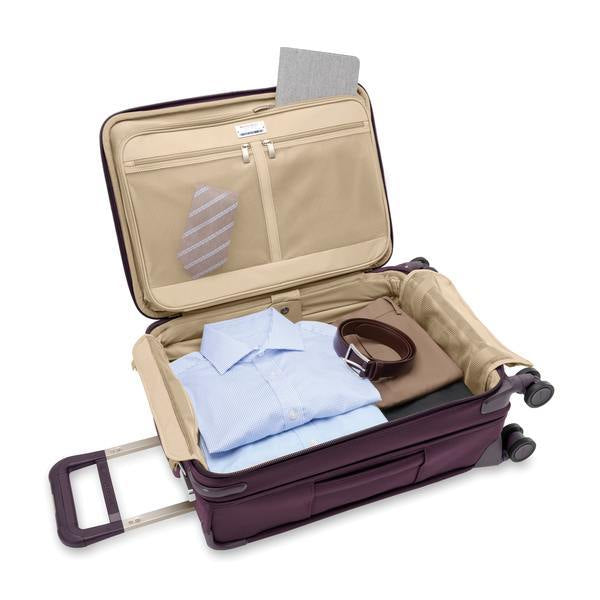 Special Edition Plum 2025 Baseline Collection Essential Carry-On Spinner by Briggs & Riley BLU122CXSP-64