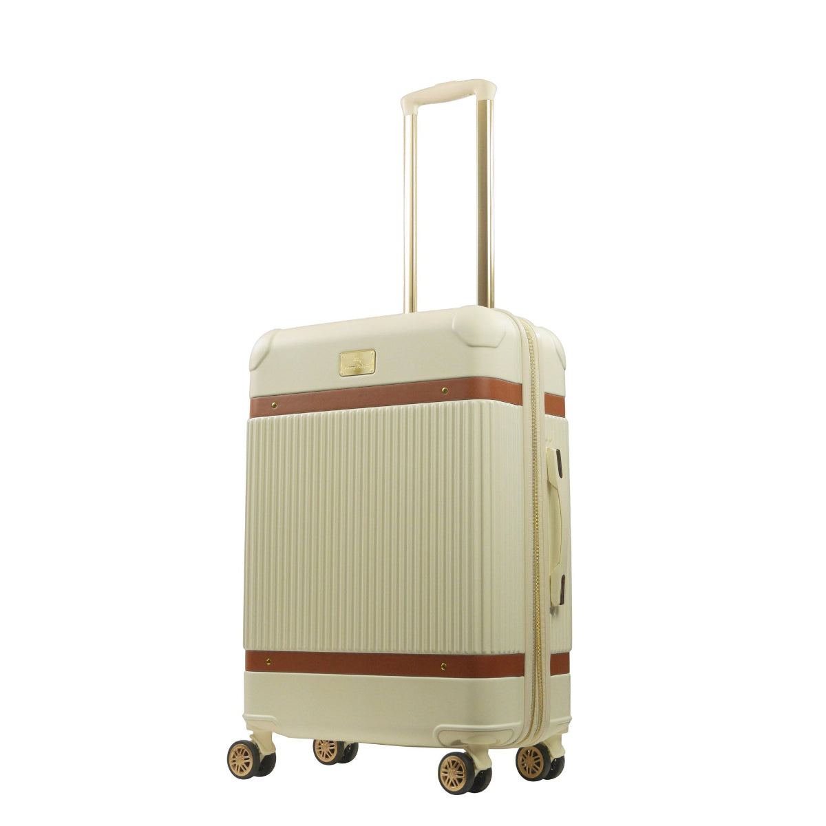 Tommy Bahama 26.5" Beige Hardside Spinner with Stripes