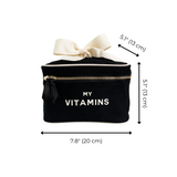 Vitamins Storage and Travel Box, Black