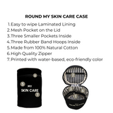 Round My Skin Care Case, Black