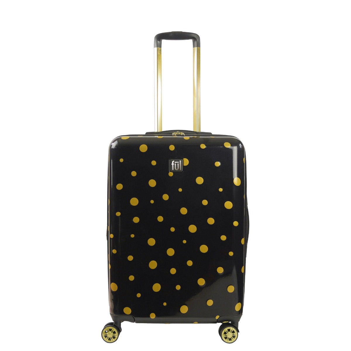 Equipaje Ful Impulse Mixed Dots Hardside Spinner de 26 pulgadas, color negro