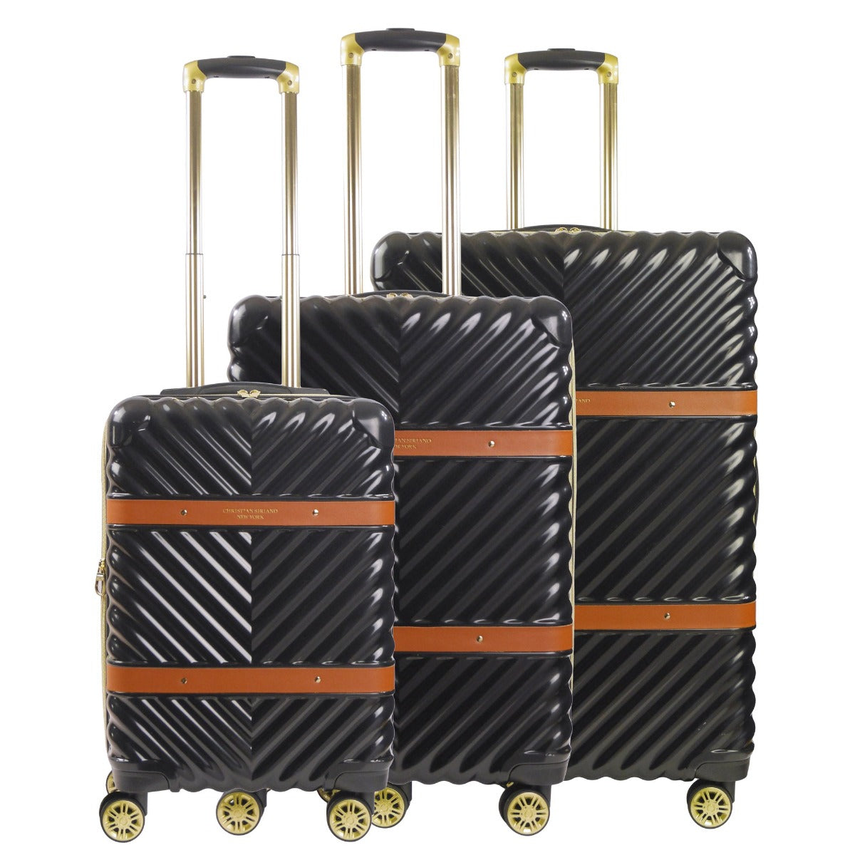 Stella Hardside Spinner 3-Piece Luggage Set, Black