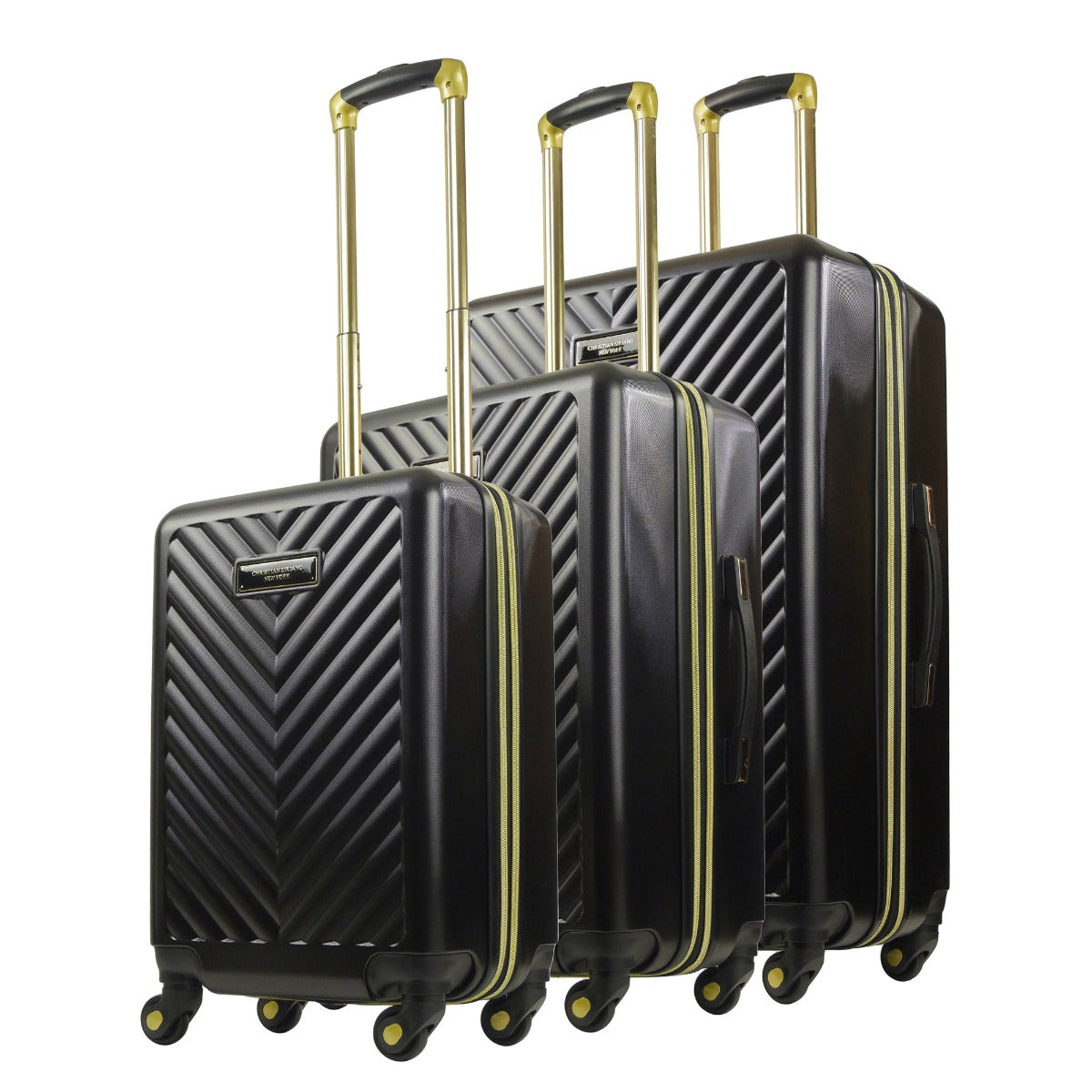 Addie Hardside Spinner 3-Piece Luggage Set, Black