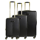 Addie Hardside Spinner 3-Piece Luggage Set, Black