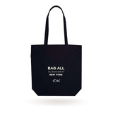 New York City Tote with Zipper and Inside Pocket, Black