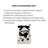 Men's Accessories Bag, Cream