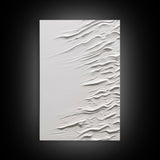 Triptych Framed Canvas Print Wall Art Set of 3 White Textured Effect Abstract Prints Modern Minimalist Wall Art Neutral Decor Impasto Effect