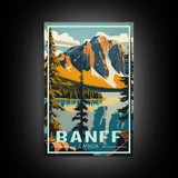 Banff, Canada Wall Art, Canada Art Print, Alberta, Travel Wall Print, Travel Poster, Travel Artwork, Travel Wall Art, Canvas Wall Print