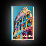 Colosseum, Rome Wall Art, Italy Travel Poster, Europe Wall Art, Travel Wall Print, Travel Poster, Travel Wall Art, Canvas Wall Print