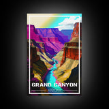 Grand Canyon Poster, America Wall Art, Arizona Wall Print, Travel Wall Print, Travel Poster, Travel Wall Art, Canvas Wall Print