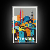 Instanbul Wall Art, Turkey Poster, Eurasia Wall Art, Travel Wall Print, Travel Poster, Travel Wall Art, Canvas Wall Print