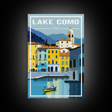 Lake Como Wall Print, Italy Poster, Italy Wall Art, Europe Poster, Travel Wall Print, Travel Poster, Travel Wall Art, Canvas Wall Print