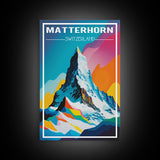 Matterhorn Wall Art, Switzerland Poster, Europe Wall Print, Mountain, Travel Wall Print, Travel Poster, Travel Wall Art, Canvas Wall Print