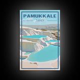 Pamukkale Wall Art, Turkey Poster, Eurasia Wall Print, Travel Wall Print, Travel Poster, Travel Wall Art, Canvas Wall Print