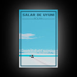 Salar De Uyuni Wall Art, Bolivia Poster, South America Wall Print, Travel Wall Print, Travel Poster, Travel Wall Art, Canvas Wall Print