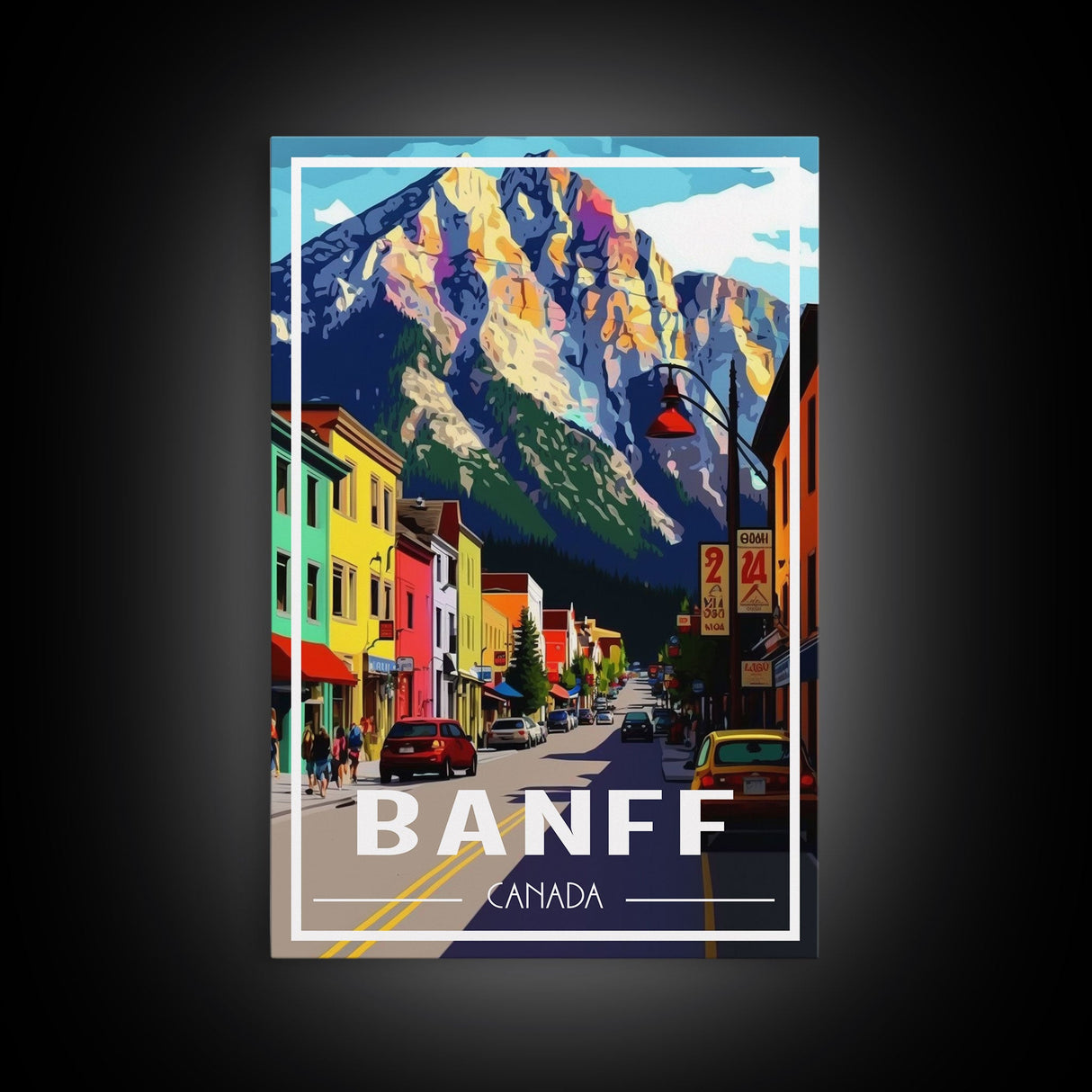 Canada Wall Art, Canada Art Print, Banff, Alberta, Travel Wall Print, Travel Poster, Travel Artwork, Travel Wall Art, Canvas Wall Print