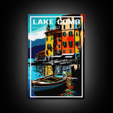 Lake Como Wall Poster, Italy Wall Art, Europe Poster, Italy Poster, Travel Wall Print, Travel Poster, Travel Wall Art, Canvas Wall Print