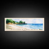 Doctor’s Cave Beach, Jamaica Watercolor Beach Print, Vacation Gift, Jamaica Wall Art, Framed Canvas Print, Framed Beach Painting