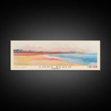 Long Beach, Cambodia Watercolor Beach Print, Vacation Gift, Cambodia Wall Art, Framed Canvas Print, Framed Beach Painting