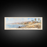 Marsa Alam, Egypt Watercolor Print, Vacation Gift, Egypt Wall Art, Beach Painting, Beach Decor, Large Wall Art, Wood Frame Art