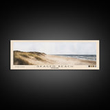 Skagen Beach, Denmark Watercolor Beach Print, Vacation Gift, Denmark Wall Art, Framed Canvas Print, Framed Beach Painting