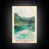 Beau Vallon, Seychelles Watercolor Beach Print, Vacation Gift, Seychelles Wall Art, Beach Painting, Beach Decor, Beach Painting