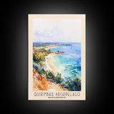 Quirimbas Archipelago, Mozambique Watercolor Beach Print, Vacation Gift, Mozambique Wall Art, Beach Painting, Beach Decor, Beach Painting