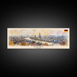 Bonn Germany Travel Print Wall Art, Panoramic City Art, Travel Art, Wall Decor, Vacation Gift, Framed Canvas Print Or Metal Art