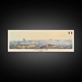 Foggia Italy Wall Art, Panoramic Travel Poster, Panoramic Framed Canvas Print, City Wall Art, Wall Hanging Home Decor, Travel Art