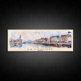 La Louvire Belgium Travel Print Wall Art, Panoramic City Art, Travel Art, Wall Decor, Vacation Gift, Framed Canvas Print Or Metal Art