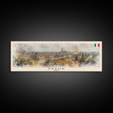 Padua Italy Wall Art, Panoramic Travel Poster, Panoramic Framed Canvas Print, City Wall Art, Wall Hanging Home Decor, Travel Art