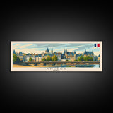 Angers France Wall Art, Panoramic Travel Poster, Panoramic Framed Canvas Print, City Wall Art, Wall Hanging Home Decor, Travel Art