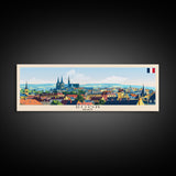 Dijon France Travel Art, City Art, Framed Canvas Print or Metal Wall Art, Europe Travel Poster, Panoramic Wall Art, Extra Wide Wall Art