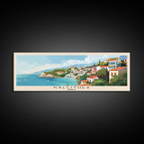 Kallithea Greece Travel Art, City Art, Framed Canvas Print or Metal Wall Art, Europe Travel Poster, Panoramic Wall Art, Extra Wide Wall Art