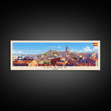 Leganes Spain Travel Print Wall Art, Panoramic City Art, Travel Art, Wall Decor, Vacation Gift, Framed Canvas Print Or Metal Art