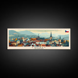 Liberec Czech Republic Travel Art, City Art, Framed Canvas Print or Metal Wall Art, Europe Travel Poster, Panoramic Wall Art, Extra Wide Wall Art