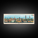 Modena Italy Travel Print Wall Art, Panoramic City Art, Travel Art, Wall Decor, Vacation Gift, Framed Canvas Print Or Metal Art