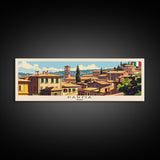 Parma Italy Wall Art, Panoramic Travel Poster, Panoramic Framed Canvas Print, City Wall Art, Wall Hanging Home Decor, Travel Art