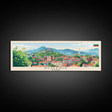 Plovdiv Bulgaria Travel Art, City Art, Framed Canvas Print or Metal Wall Art, Europe Travel Poster, Panoramic Wall Art, Extra Wide Wall Art