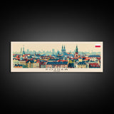 Poznan Poland Travel Art, City Art, Framed Canvas Print or Metal Wall Art, Europe Travel Poster, Panoramic Wall Art, Extra Wide Wall Art