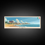 Rimini Italy Travel Art, City Art, Framed Canvas Print or Metal Wall Art, Europe Travel Poster, Panoramic Wall Art, Extra Wide Wall Art